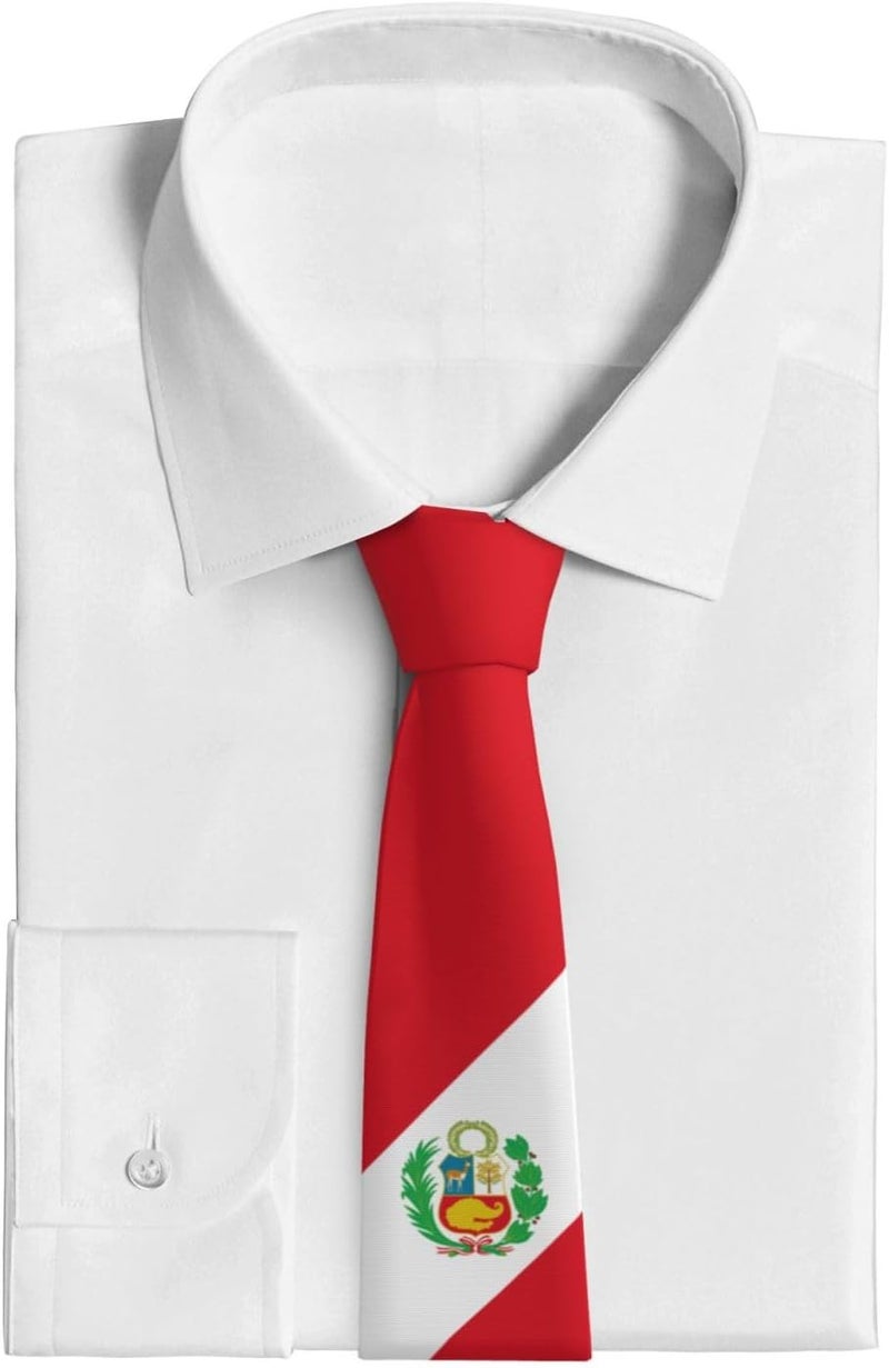 AKMCBSH National Flags Tie Comfortable Soft Novelty Necktie Unisex for Weddings Party Birthday Gift - Image 5